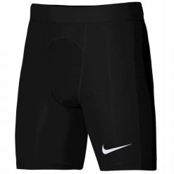 Spodenki termoaktywne do piłki nożnej męskie Nike Strike. Czarne bielizna termoaktywna męska Nike, m, bez wzorów, bez ramiączek, do piłki nożnej. Za 125.75 zł.