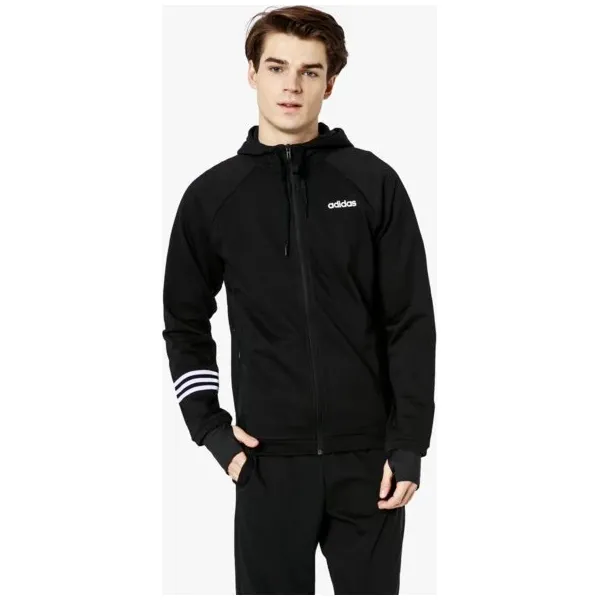 Adidas Bluza E Mo Fz Ft , czarny, rozmiar M. Czarne bluzy rozpinane męskie ADIDAS, m, bez wzorów, z bawełny, wizytowe, bez ramiączek, bez kaptura. W wyprzedaży za 199.99 zł.