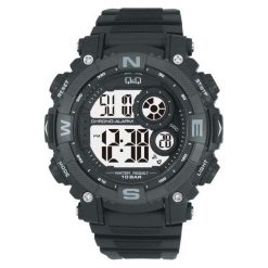 Zegarek Q&Q M133-001 Dual Time męski czarny. Czarne zegarki męskie Q&Q. Za 110.60 zł.