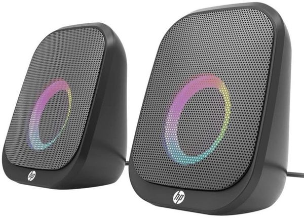 Głośniki komputerowe HP g�o�niki DHS-2113, 2.0, 6W, czarne, Bluetooth, pod�wietlanie. Zestawy głośników HP. Za 51.27 zł.