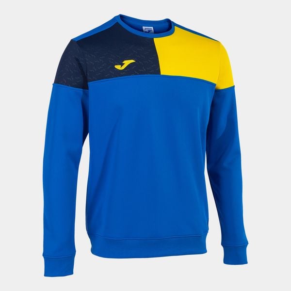 Bluza Joma Crew V. Niebieskie bluzy nierozpinane męskie Joma, m, bez wzorów, z dżerseju, sportowe, bez ramiączek, bez kaptura. W wyprzedaży za 166.60 zł.