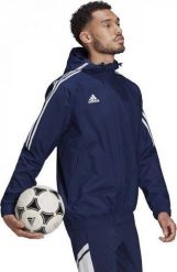 Kurtka męska Adidas Condivo 22 AllWeather granatowa r. S. Kurtki męskie ADIDAS, m, bez wzorów, bez ramiączek, bez kaptura. Za 227.76 zł.