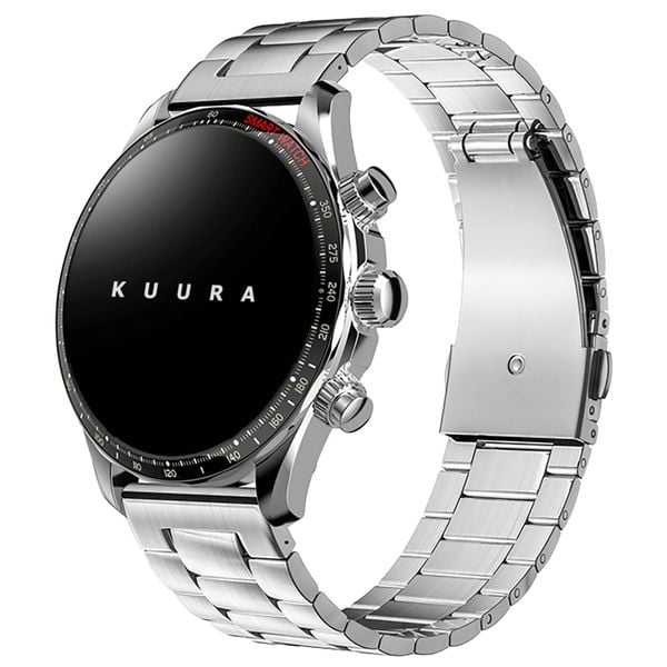 Kuura Inteligentny Zegarek FM2 - Srebrny. Szare zegarki męskie KUURA, srebrne. Za 349.00 zł.