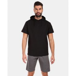 Męska bawełniana bluza z kapturem Kilpi DIAN-M. Czarne bluzy nierozpinane męskie Kilpi, m, bez wzorów, z bawełny, casualowe, bez ramiączek, z kapturem. Za 179.35 zł.