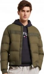 KURTKA MĘSKA TOMMY HILFIGER PUCHOWA BOMBERKA PILOTKA L. Kurtki męskie Tommy Hilfiger, l, bez wzorów, z puchu, bez ramiączek, bez kaptura. Za 549.00 zł.