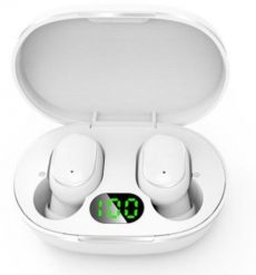 Słuchawki bezprzewodowe E6s biały. Białe słuchawki bluetooth R2 Invest. Za 34.55 zł.