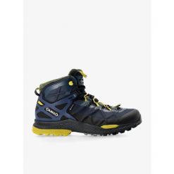 Buty turystyczne męskie AKU Rocket Mid DFS GTX. Niebieskie buty trekkingowe męskie Aku, bez wzorów, z materiału, bez zapięcia, trekkingowe. Za 585.00 zł.
