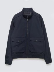 Kurtka męska wiatrówka granatowa Chakan 403. Niebieskie kurtki męskie Big Star, l, bez wzorów, z bawełny, eleganckie, bez ramiączek, bez kaptura. Za 299.99 zł.