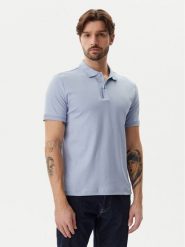 Calvin Klein Polo K10K114135 Błękitny Regular Fit. Niebieskie koszulki polo męskie Calvin Klein, l, bez wzorów, z bawełny, bez kołnierzyka, bez ramiączek. Za 219.99 zł.