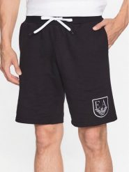Emporio Armani Underwear Szorty sportowe 111004 3R573 00020 Czarny Regular Fit. Czarne szorty sportowe męskie Emporio Armani Underwear, bez wzorów, z bawełny, sportowe. Za 419.99 zł.
