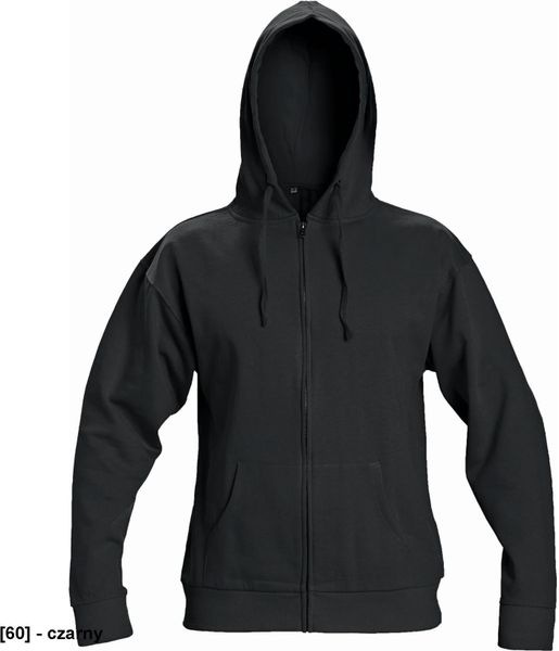 NAGAR - bluza z kapturem ściąganym sznurkiem 80% bawełna, 20% poliester - czarny 3XL. Czarne bluzy nierozpinane męskie CERVA, m, bez wzorów, z bawełny, bez ramiączek, z kapturem. Za 128.13 zł.