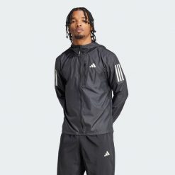 Kurtka Own The Run. Czarne kurtki męskie ADIDAS, xs, bez wzorów, bez ramiączek, bez kaptura. Za 329.00 zł.