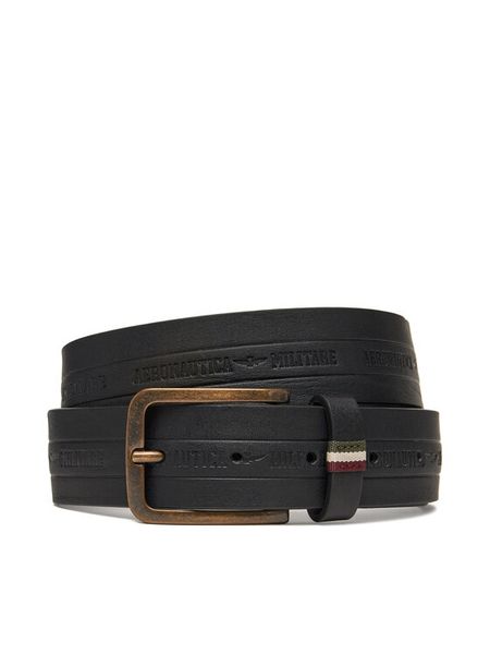 Aeronautica Militare Pasek Męski 251CP262PL274 Czarny. Czarne paski męskie Aeronautica Militare, bez wzorów, ze skóry. Za 199.99 zł.