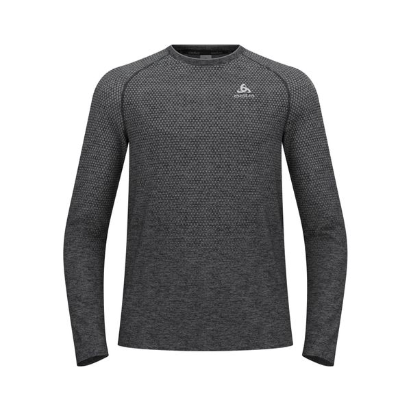 Koszulka z długim rękawem do biegania męska Odlo ESSENTIAL SEAMLESS. Szare koszulki męskie z długim rękawem Odlo, l, bez wzorów, sportowe, bez kołnierzyka, bez ramiączek. W wyprzedaży za 235.95 zł.