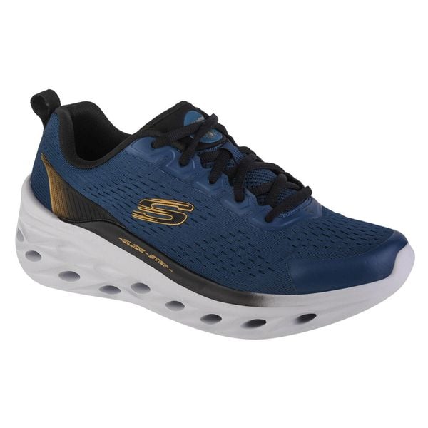 Buty do biegania męskie, Skechers Glide Step Swift - Frayment. Niebieskie buty do biegania męskie Skechers, bez wzorów, bez zapięcia, do biegania, skechers sport. Za 349.00 zł.