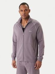 BOSS Bluza Mix&Match 50515307 Fioletowy Regular Fit. Fioletowe bluzy rozpinane męskie Boss, l, bez wzorów, z bawełny, bez ramiączek, bez kaptura. Za 269.99 zł.