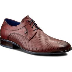 Półbuty LASOCKI FOR MEN - MB-BEAR2-02 Bordowy. Czerwone eleganckie półbuty męskie Lasocki For Men, z materiału, klasyczne. Za 179.99 zł.