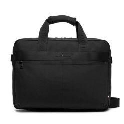 Torba na laptopa Tommy Hilfiger. Czarne torby na laptopa męskie Tommy Hilfiger, bez wzorów, małe. Za 349.99 zł.