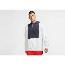 Bluza męska nike air jordan legacy 1 pullover hoodie white. Białe bluzy nierozpinane męskie Nike, m, bez wzorów, z bawełny, sportowe, bez ramiączek, bez kaptura. Za 379.00 zł.