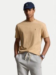 Polo Ralph Lauren T-Shirt 710740727072 Beżowy Slim Fit. Brązowe koszulki polo męskie Polo Ralph Lauren, m, bez wzorów, z bawełny, bez kołnierzyka, bez ramiączek. Za 419.99 zł.