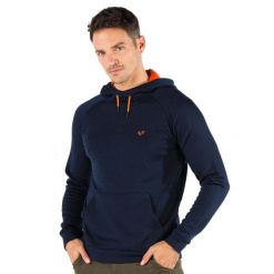 Scout - bluza termiczna z kapturem 100% wełna merino (260 g/m²). Niebieskie bluzy nierozpinane męskie WOOLONA, m, bez wzorów, z wełny, z kapturem. W wyprzedaży za 540.00 zł.