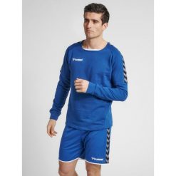 Bluza Hummel hmlAUTHENTIC Training. Niebieskie bluzy nierozpinane męskie HUMMEL, m, bez wzorów, eleganckie, bez ramiączek, bez kaptura. W wyprzedaży za 169.50 zł.