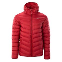 Kurtka Ocieplana Męska Pikowanie Salrin. Czerwone kurtki męskie Hi-tec, m, bez wzorów, z puchu, sportowe, bez ramiączek, bez kaptura. Za 201.99 zł.