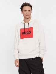 Hugo Bluza Duratschi223 50473168 Écru Regular Fit. Bluzy nierozpinane męskie Hugo, m, bez wzorów, z bawełny, bez ramiączek, bez kaptura. Za 459.99 zł.