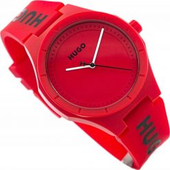 Zegarek Męski Hugo Lit For Him Red 1530346 + BOX. Czerwone zegarki męskie Hugo Boss. Za 444.25 zł.