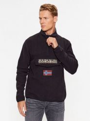 Napapijri Polar NP0A4HMZ Czarny Regular Fit. Czarne bluzy z polaru męskie Napapijri, l, bez wzorów, z polaru, bez ramiączek, bez kaptura. Za 479.99 zł.