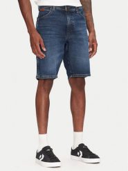 Wrangler Szorty jeansowe Texas 112362506 Granatowy Regular Fit. Niebieskie szorty męskie Wrangler, bez wzorów, z bawełny. Za 139.99 zł.