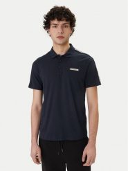 EA7 Emporio Armani Polo 7M001477 AF10375 UB102 Granatowy Regular Fit. Niebieskie koszulki polo męskie EA7 Emporio Armani, m, bez wzorów, z bawełny, bez kołnierzyka, bez ramiączek. Za 429.99 zł.