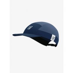 Czapka z daszkiem Compressport 5 Panel Light Cap - indigo/blues. Niebieskie czapki męskie Compressport, bez wzorów, sportowe. Za 161.99 zł.