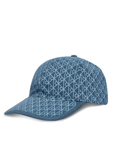 Calvin Klein Czapka z daszkiem Emblem Print W Leather Patch Cap LV04D5029G Niebieski. Niebieskie czapki męskie Calvin Klein, bez wzorów, z bawełny. Za 189.99 zł.