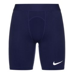 Męskie Spodenki Kompresyjne Pro Strike DriFIT. Niebieskie szorty sportowe męskie Nike, bez wzorów, sportowe. Za 132.99 zł.