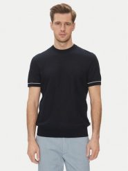 BOSS Sweter Jianfranco 50537642 Granatowy Regular Fit. Niebieskie kardigany męskie Boss, m, bez wzorów, z bawełny, bez ramiączek. Za 319.99 zł.