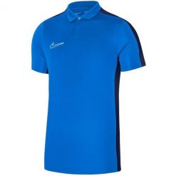 Męska Koszulka Polo Academy DriFIT. Niebieskie koszulki polo męskie Nike, m, bez wzorów, sportowe, bez kołnierzyka, bez ramiączek. Za 222.99 zł.