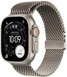 Smartwatch Apple Watch Ultra 3 GPS + Cellular 49mm Natural Titanium / Titanium Milanese Loop M Szary (MEWY4QI/A). Szare zegarki smartwatch Apple. Za 3,950.81 zł.