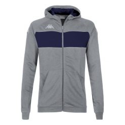 Bluza z kapturem Kappa Dacciozi. Niebieskie bluzy nierozpinane męskie Kappa, m, bez wzorów, sportowe, bez ramiączek, z kapturem. Za 294.50 zł.