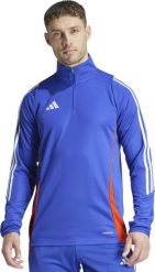 Bluza męska adidas Tiro 24 Training Top niebieska JE1993 L. Niebieskie bluzy nierozpinane męskie ADIDAS, l, bez wzorów, bez ramiączek, bez kaptura. Za 346.44 zł.