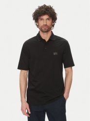 Armani Exchange Polo XM000484 AF10364 UC001 Czarny Regular Fit. Czarne koszulki polo męskie Armani Exchange, l, bez wzorów, z bawełny, bez kołnierzyka, bez ramiączek. Za 239.99 zł.