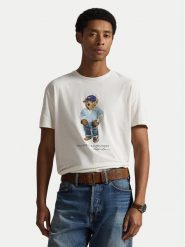 Polo Ralph Lauren T-Shirt 710B14615001 Biały Regular Fit. Białe koszulki polo męskie Polo Ralph Lauren, l, bez wzorów, z bawełny, bez kołnierzyka, bez ramiączek. Za 728.99 zł.