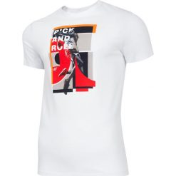 T-shirt męski TSM242 - biały. T-shirty męskie marki 4f. Za 59.99 zł.