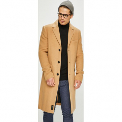 Calvin Klein Jeans - Płaszcz. Brązowe płaszcze męskie Calvin Klein Jeans, z jeansu, klasyczne. Za 1,399.00 zł.