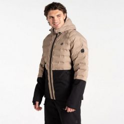Kurtka puchowa Dare 2B Ollie II. Brązowe kurtki męskie Dare 2B, bez wzorów, z puchu, sportowe, bez ramiączek, bez kaptura. W wyprzedaży za 394.00 zł.