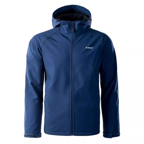 Kurtka męska Softshell Hi-Tec Neti - niebieska, Rozmiar XL. Niebieskie kurtki męskie Hi-tec, m, bez wzorów, z materiału, bez kaptura, trekkingowe. Za 144.99 zł.