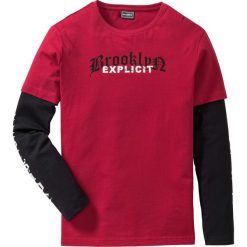 Shirt 2 w 1 z długim rękawem Regular Fit bonprix ciemnoczerwony. Koszulki męskie z długim rękawem marki 4f. Za 37.99 zł.