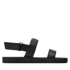 Sandały Giuseppe Zanotti. Czarne sandały męskie Giuseppe Zanotti, bez zapięcia. Za 2,119.00 zł.