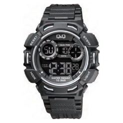 Zegarek Q&Q Męski M148-003 Dual Time czarny. Czarne zegarki męskie Q&Q. Za 114.20 zł.