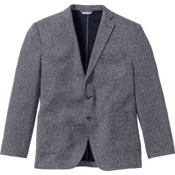 Marynarka z dżerseju w strukturalny wzór bonprix ciemnoniebiesko-biały wzorzysty. Białe marynarki męskie bonprix, z dżerseju. Za 169.99 zł.